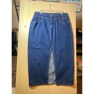 Denim‎ Maxi Skirt High Waist Long Jean Skirt Women's missing tag